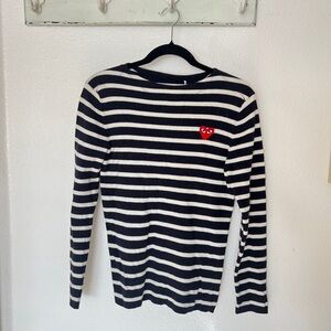 Comme Des Garçons Play Striped Knit